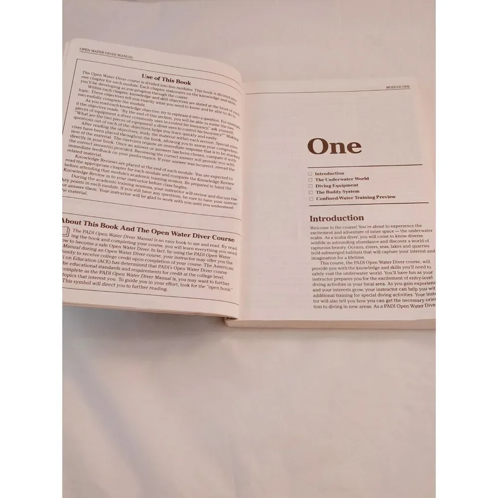 PADI Open Water Diver‎ Manual (1994 S.C. Book) Fun and Adventure of Scuba Diving